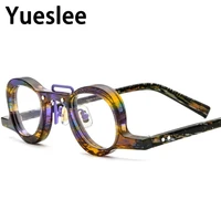54565 high quality acetate men women optical glasses frame fashion retro luxury designer brand eyeglasses