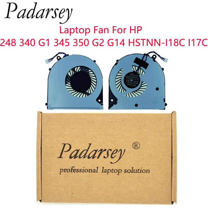 

Padarsey Replacement Laptop CPU Cooling Fan for HP ProBook 248 340 G1 345 350 G2 G14 HSTNN-I18C I17C 746657-001