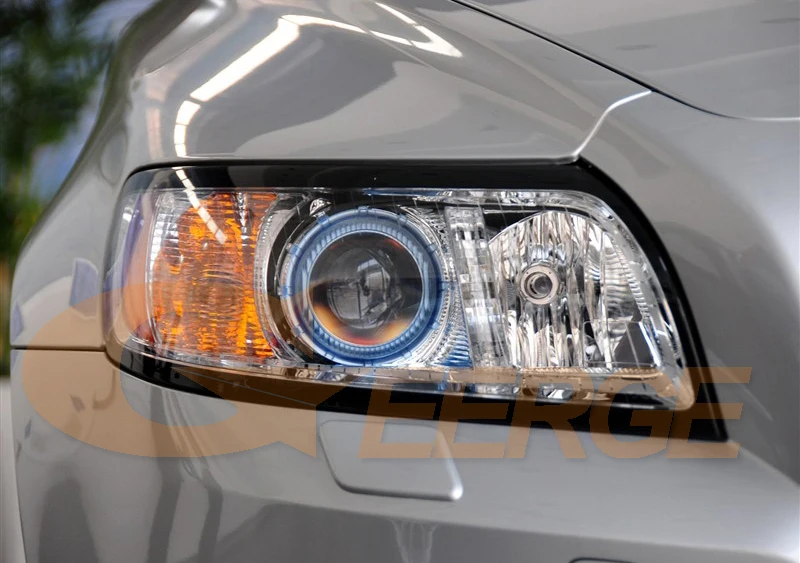 

Geerge для Volvo S40 544 V50 545 2004-2012 отличный дневной свет ультра яркий COB светодиодный комплект «ангельские глазки» Halo Rings