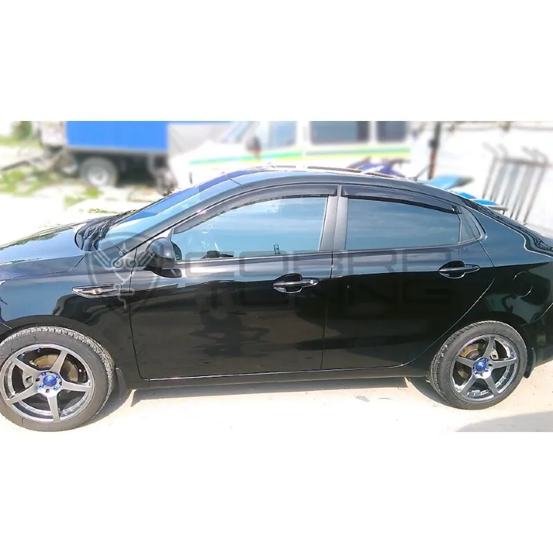 Дефлекторы окон Cobra Tuning K12610 на авто Kia K2 Sd Sedan 2010-2017 4 шт./комп. ветровики от дождя