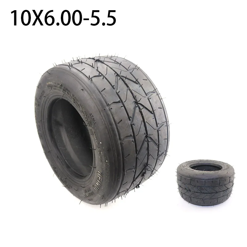 

10 Inch Widened Tire 10x6.00-5.5 Motorcycle Vacuum Tire 10*6.00-5.5 Tubeless Tire for Small Citycoco Harley Electric Vehicle
