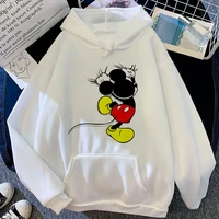 disney minnie mouse kawaii anime funny unisex hoodies women cute mickey mouse manga graphic sweatshirt streetwear hoody female