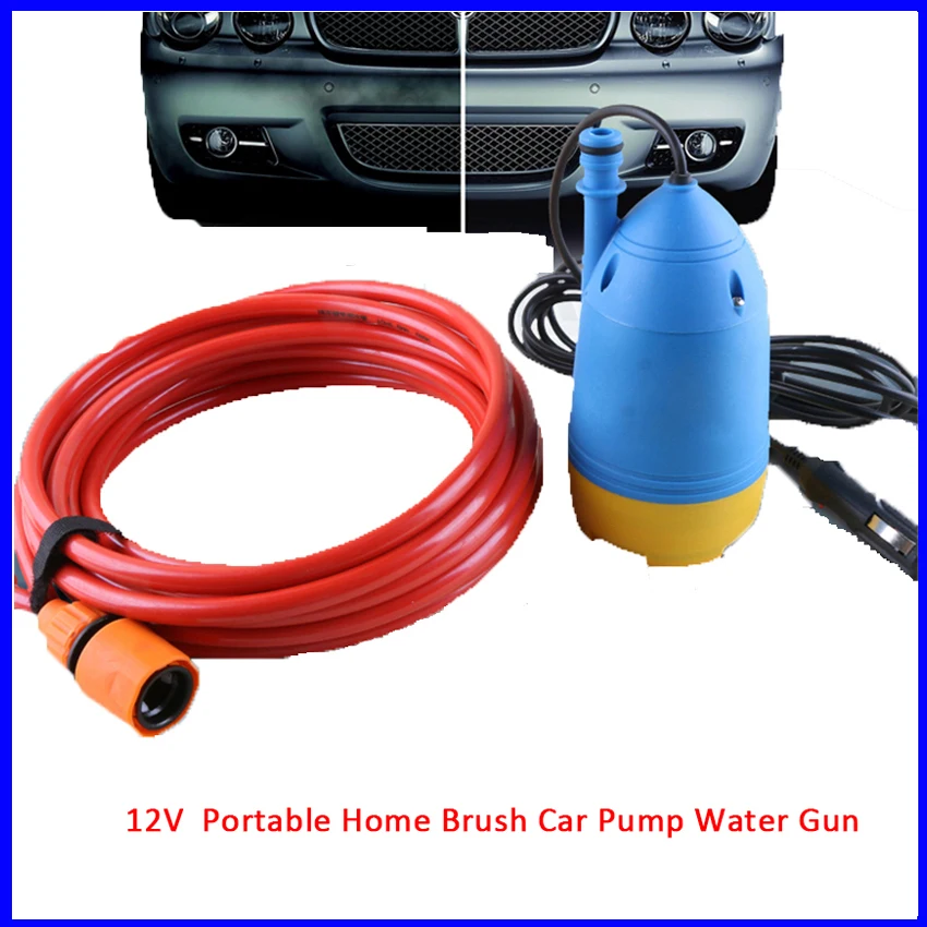 

12V Car Wash Machine High Pressure Washing Machine Portable Home Brush Car Pump Water Gun Electric Car Cleaning Machine 60W 4.5L