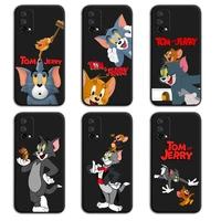 cartoon tom and jerry cat mouse phone case for oppo realme 6 pro c3 5 pro c2 reno2 z a11x xt