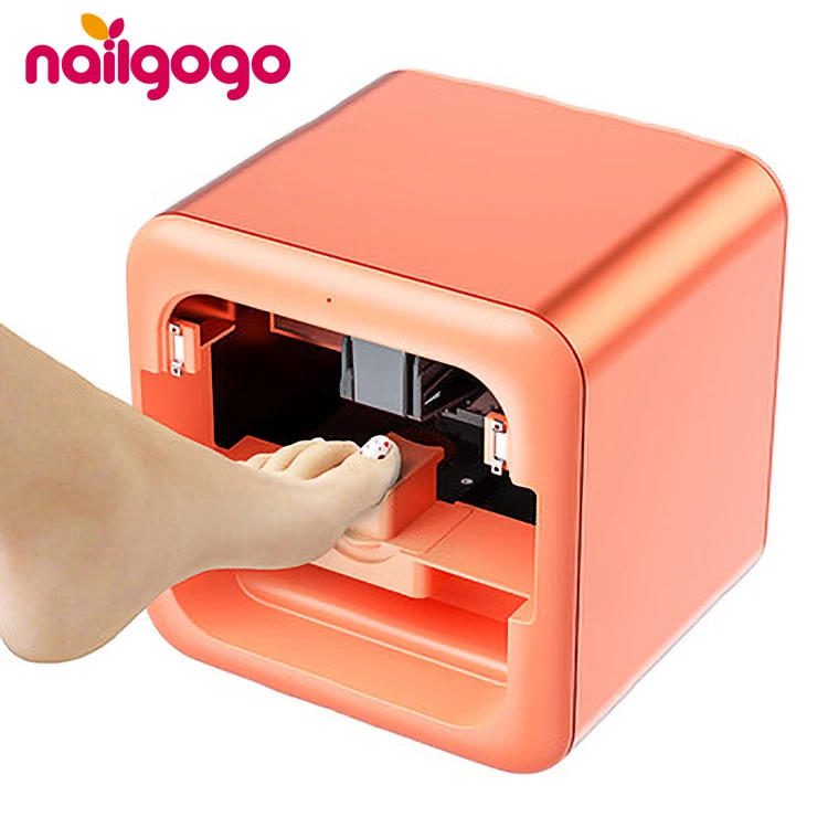 

Top Ranking 2020 new design nail salon Nailgogo small smart portable finger and toe 2in1 nail printer