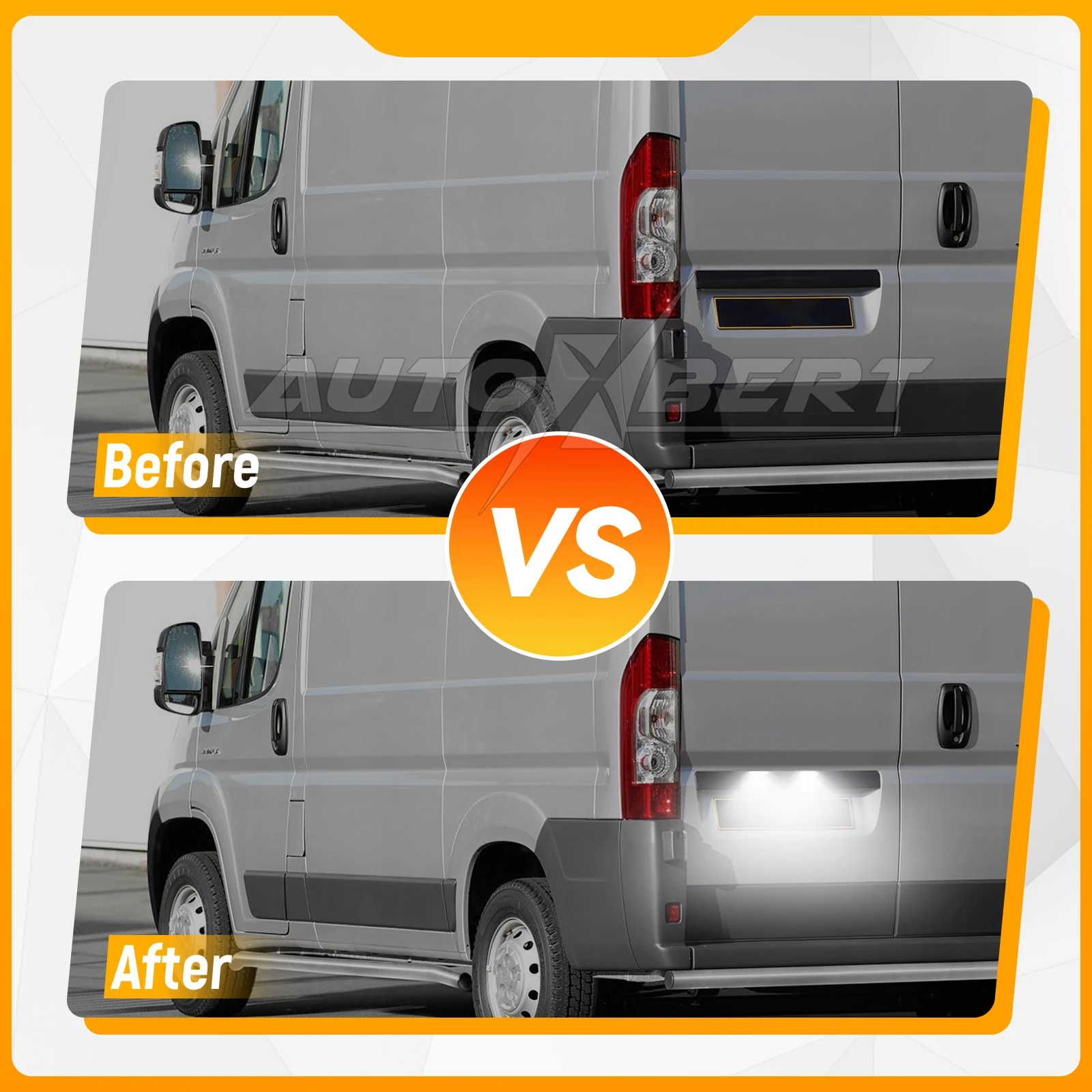 18LED подсветка для номерного знака автомобиля Fiat Ducato Citroen Jumper Peugeot Boxer белые лампы
