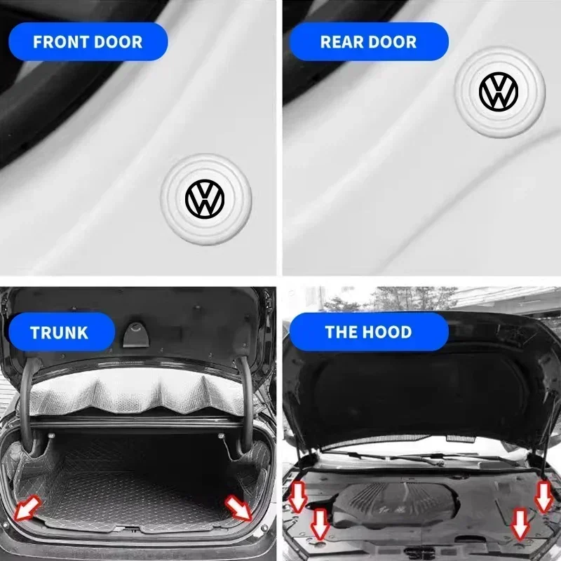 Фото Новые силиконовые накладки-амортизаторы для дверей Volkswagen (шумопоглощающие буферы) для моделей Polo, Passat B5, B6 №5
