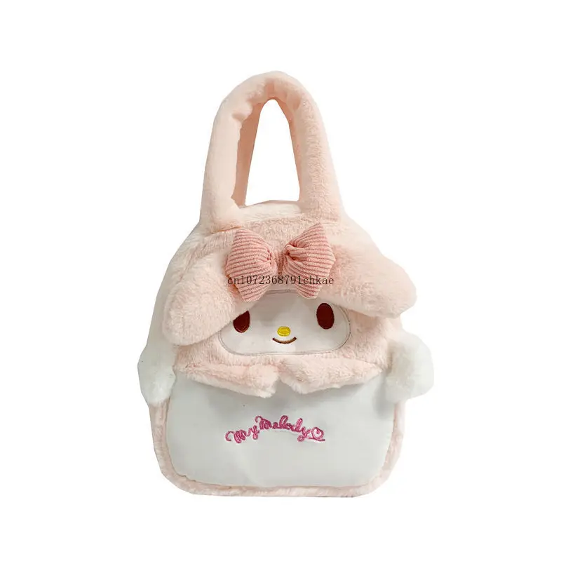 Hello Kitty Plush Hand-Carrying Bag Bag Lovely Soft Cute Japanese Hand Bag Cute Fashion Shoulder Bag Fashion bag  handbag