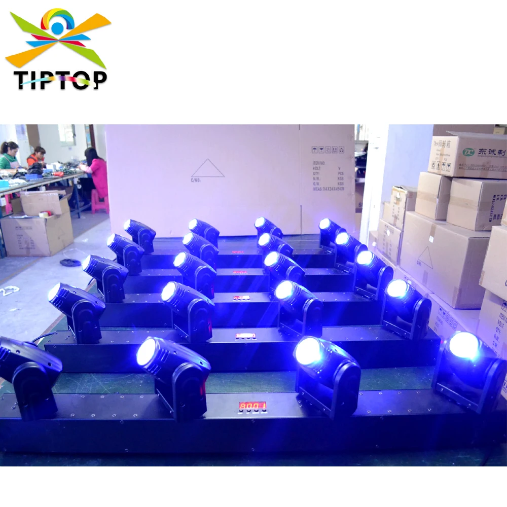 

TP-L410A TIPTOP RGBW 4in1 LED Beam Moving Head Light Stage DJ Disco Party Bar Light 4x12W American Luminus Pin Spot 90V-240V