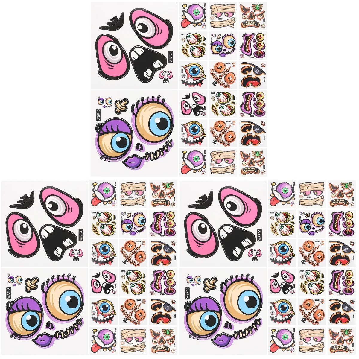 

60 Sheets Expression Sticker Decorating Sticker Decals Outdoor Garage Decal