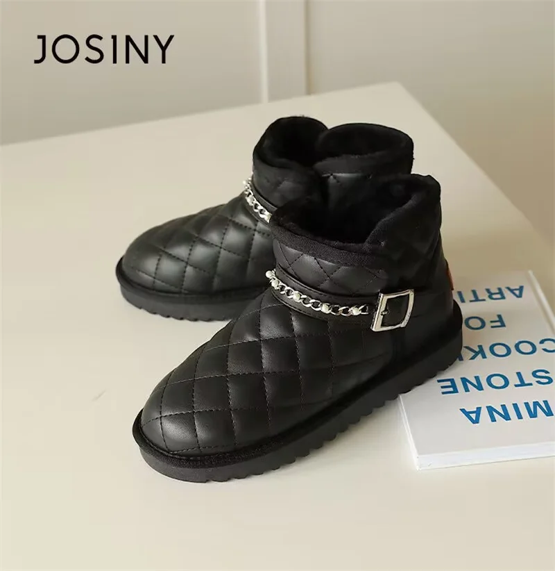 

Winter hand custom plus fleece warm fur one border all casual platform boots large size women 35-40