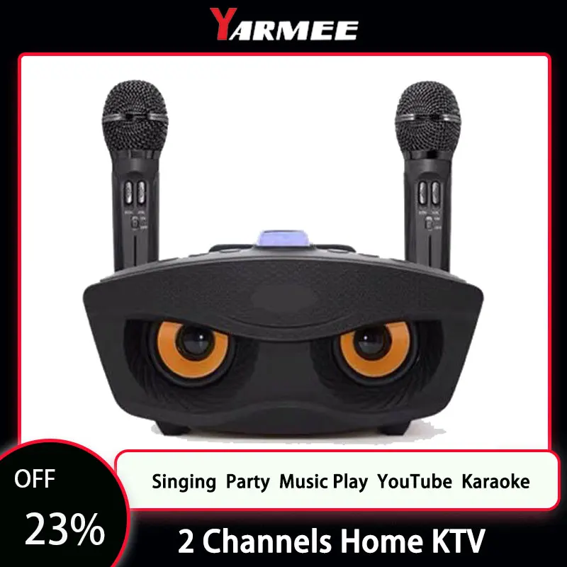 

Профессиональная Bluetooth-Колонка для караоке с 2-канальным беспроводным микрофоном и аккумулятором для дома KTV пение вечерние НКА YouTube