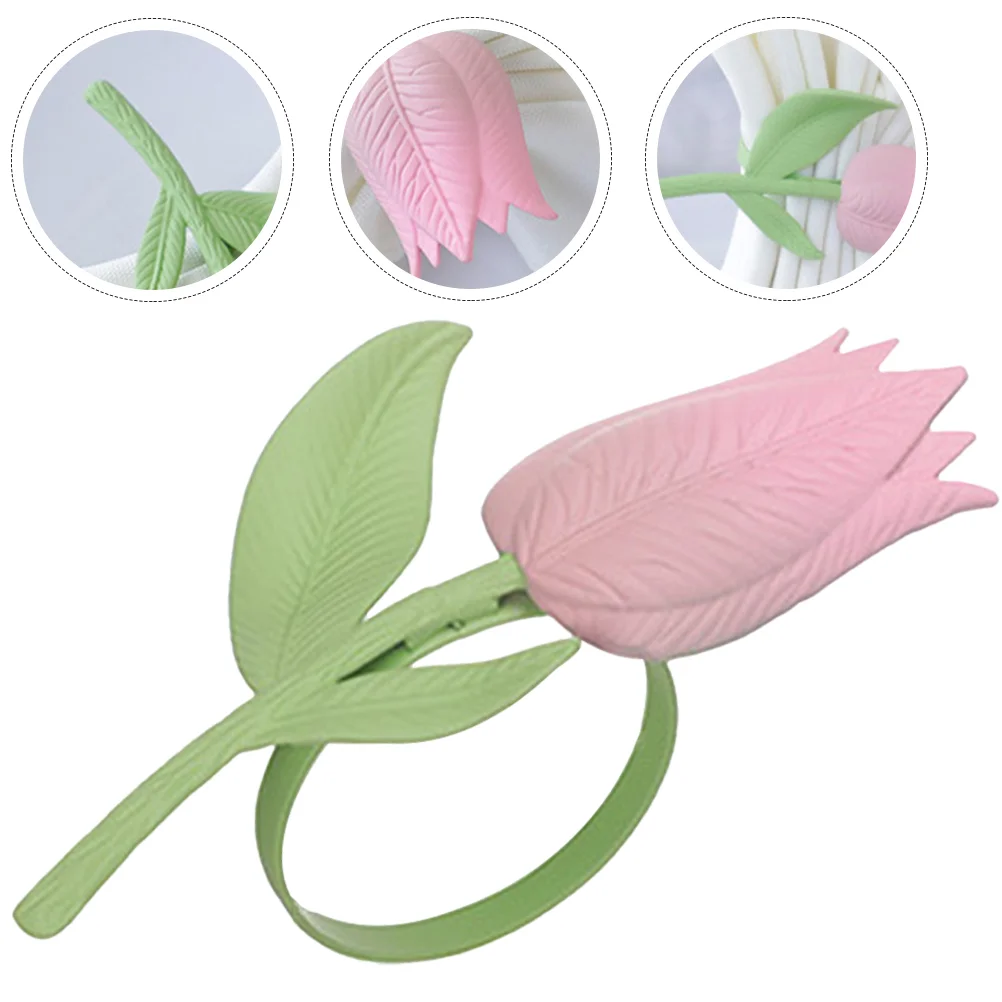 

2 Pcs Napkin Buckle Adorno Para Mesa De Napkin Holder Ring Artificial Fall Napkin Ring Alloy Floral Serviette Buckle