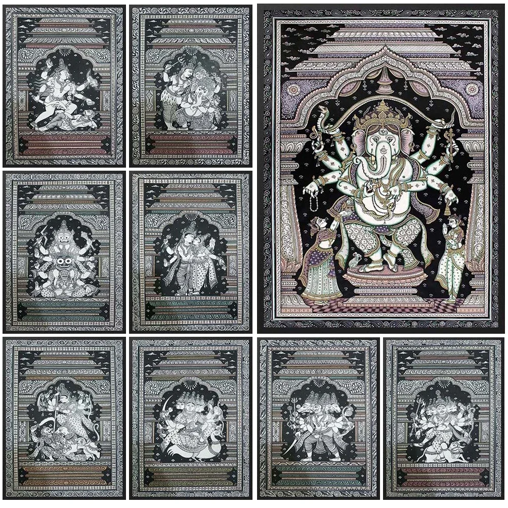 Настенный Плакат С Изображением Богини Ганеши Танцевального Лорда Шива Лакшми