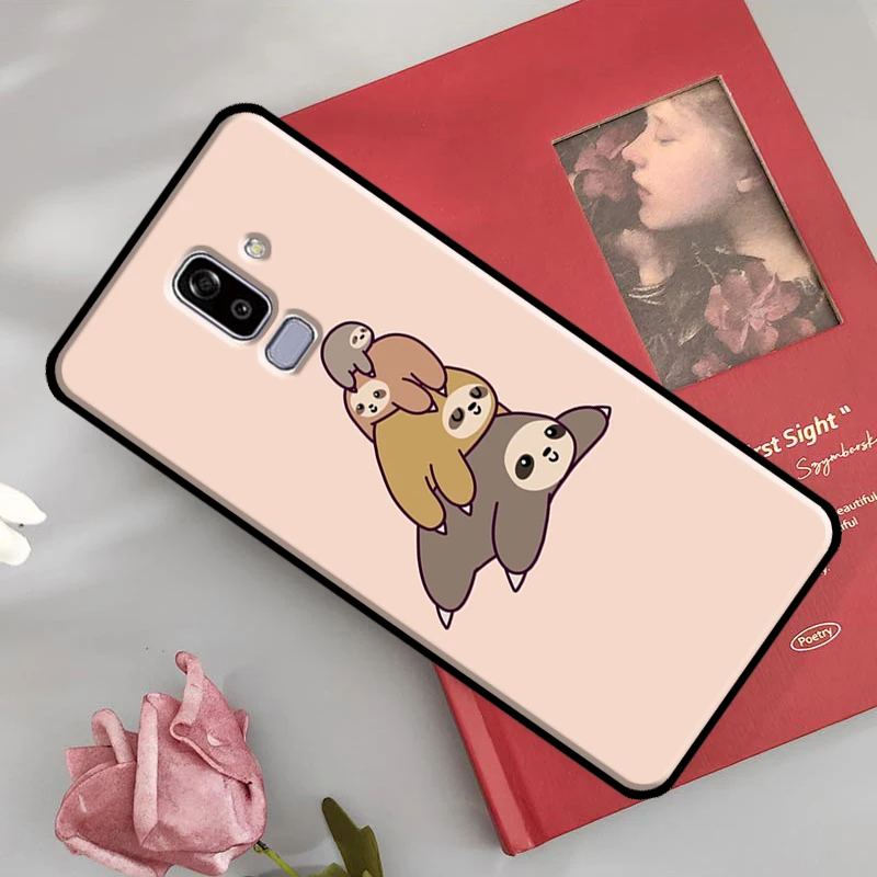 Sloth Cute Animal For Samsung Galaxy J3 J5 J7 A3 A5 J1 2016 2017 J2 Core A7 A9 J4 J6 A6 A8 Plus J8 2018 Case