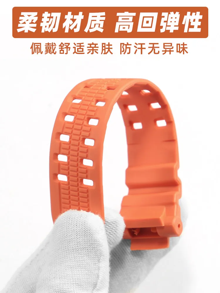 Фото Подходит для Casio G-SHOCK серий GW-3500B, 3000B, 2500B, 2000B. Ремешок для часов из полимерной силиконовой смолы. №4