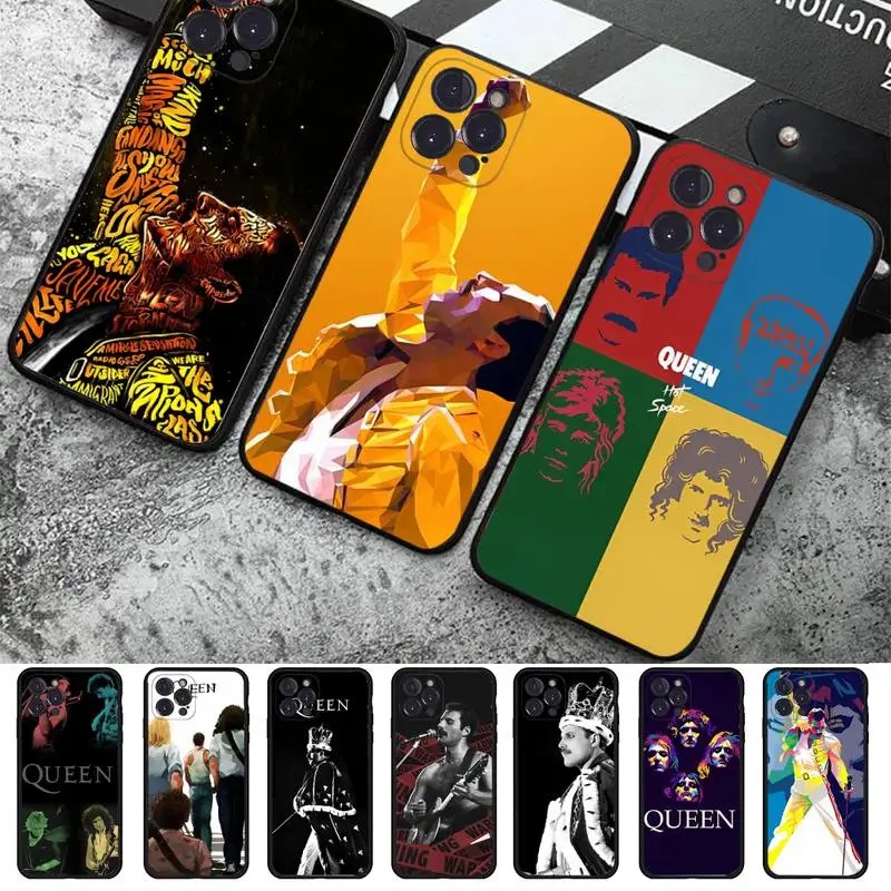 

Freddie Mercury Queen Phone Case For iPhone 14 11 12 13 Mini Pro XS Max Cover 6 7 8 Plus X XR SE 2020 Funda Shell