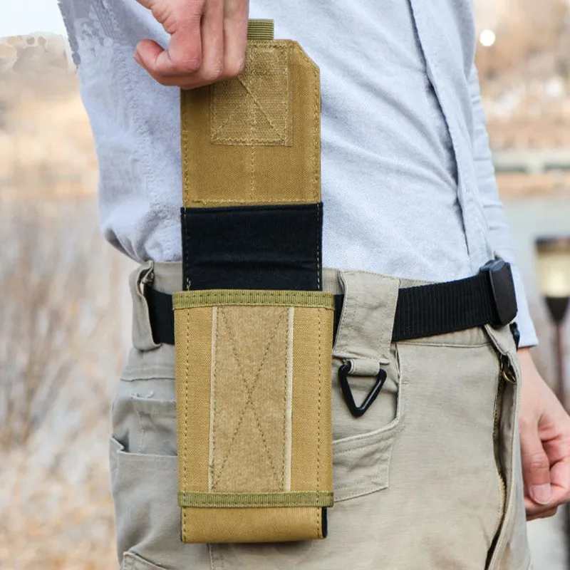 Фото Тактическая многофункциональная сумка для телефона с системой MOLLE, поясная сумка для походов, путешествий, повседневного использования и спорта №3