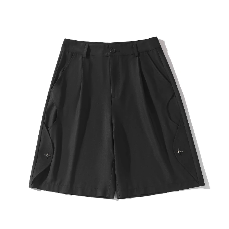 

Женские повседневные шорты, мужские летние толстые свободные дышащие спортивные брюки с широкими штанинами, мужские однотонные тонкие пятиконечные брюки