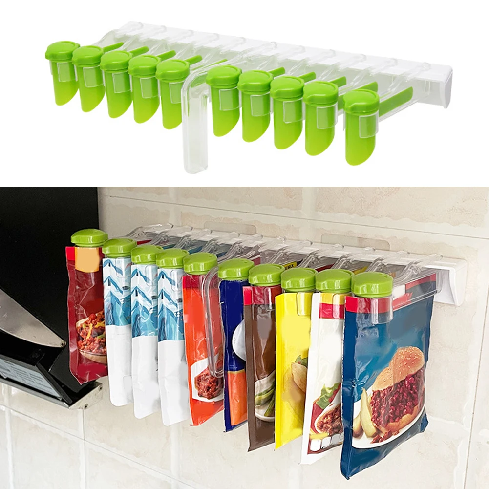 

10 в 1 стеллаж для приправ настенный многоразовый подвесной домашний кухонный практичный ABS