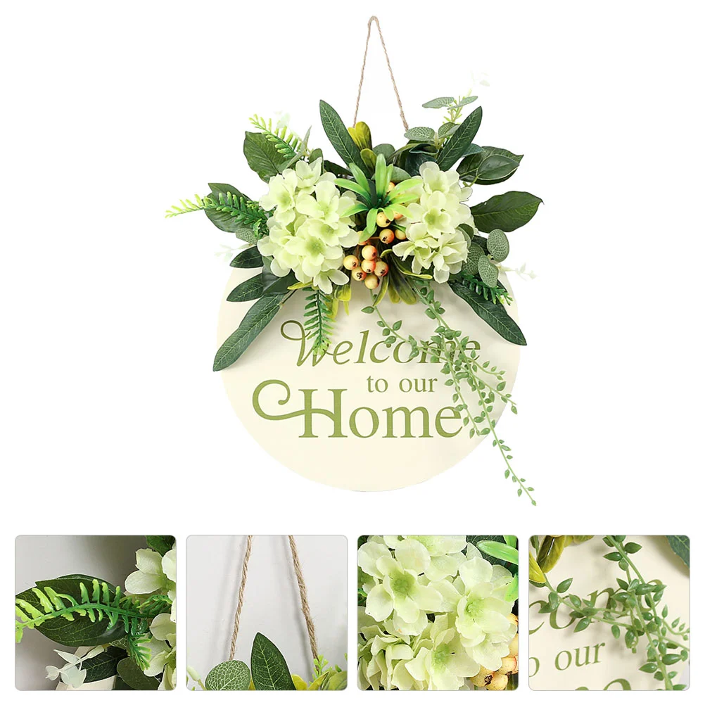 

1Pc Household Adornment Welcoming Board Decorative Doorplate Wall Hanging Pendant for Yard Home Decor