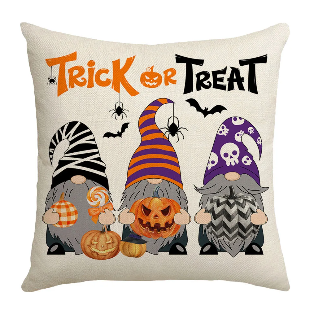 

Halloween Cushion Cover 45x45cm Pillowcase Pumpkin Printed Sofa Car Cushions Decorative Pillowcover Home Decor Pillow Case