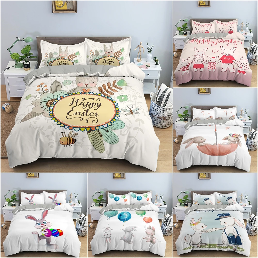 

3D Cartoon Pattern Duvet Cover Bedding Set For Bedroom Quilt Cover Luxury King Queen Full Double Size Home Textile 2/3Pcs