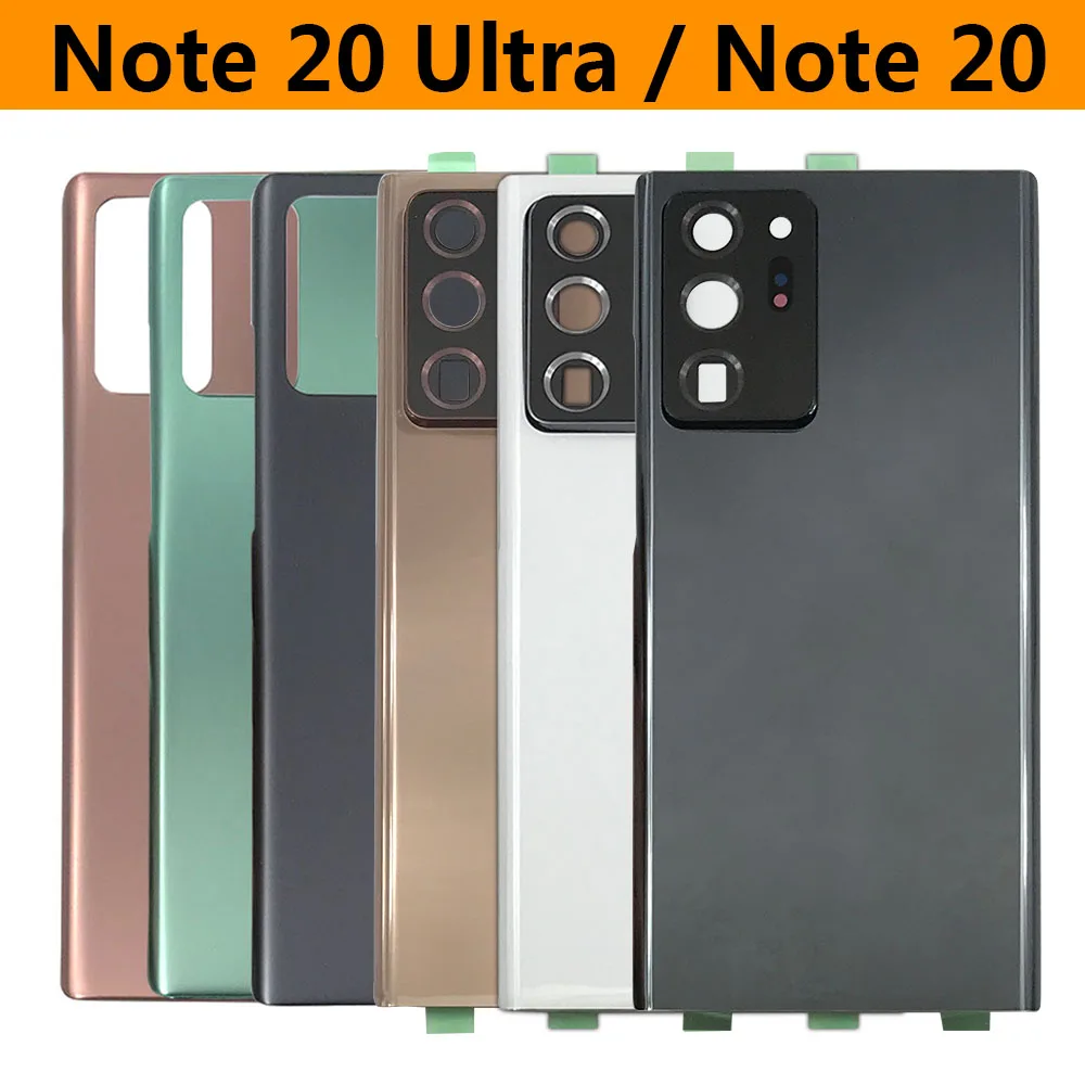 

Rear Panel Battery Glass Back Door Cover For Samsung Galaxy Note 20 Ultra With Camera Glass