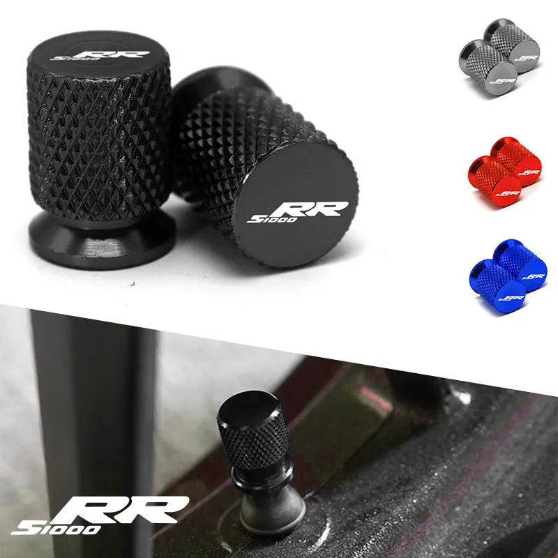 

Laser Logo S1000RR For BMW S1000RR S 1000RR S1000 RR All Years Motorcycle Wheel Tire Valve Caps CNC Tyre Airtight Covers Black
