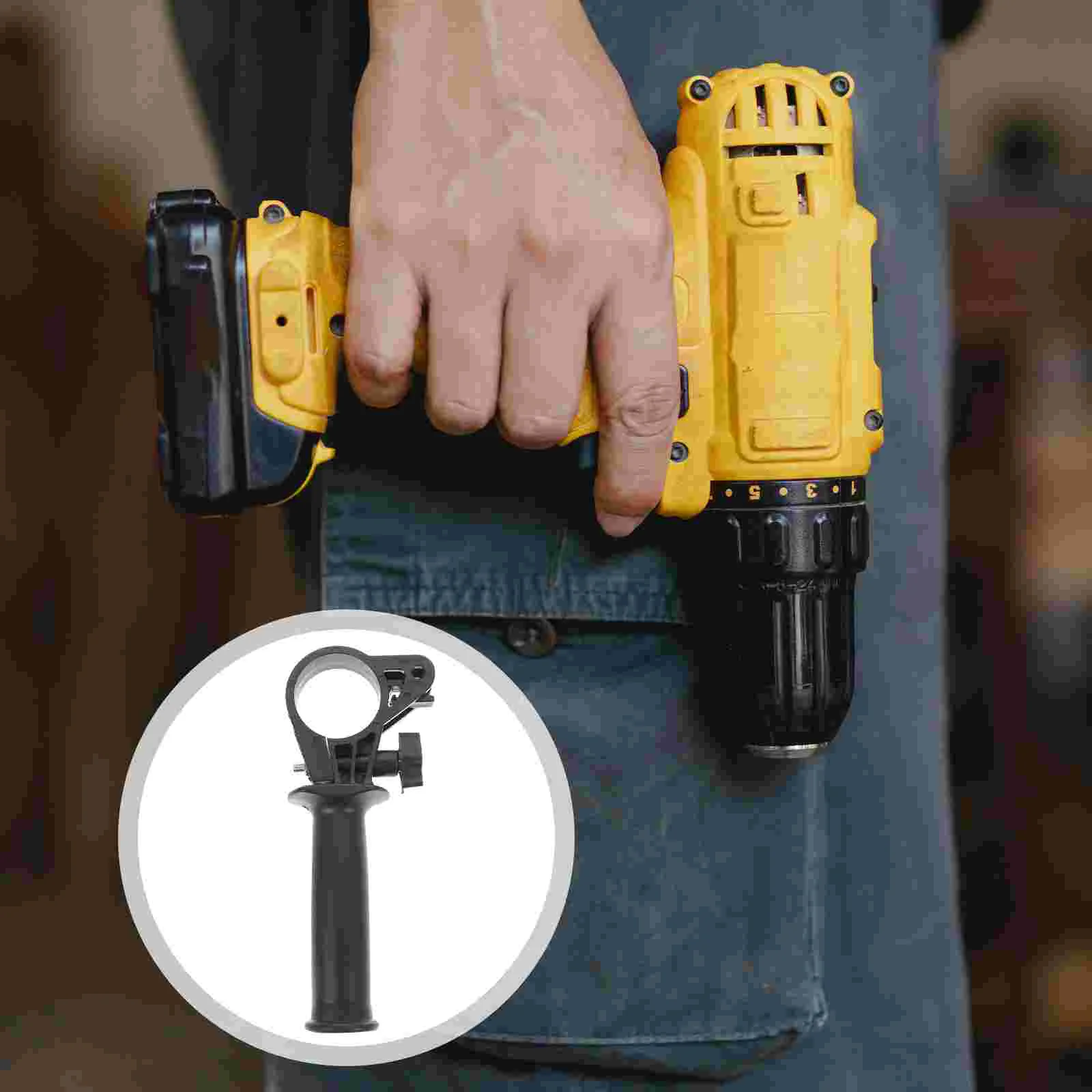 

4pcs Handle Impact Drill Accessories Electric Spade Handle Drill Plastic Side Handle Drill Auxiliary Handle Hammer Drill Handle