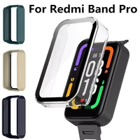 for redmi smart band pro pc hard casetempered glass screen protector case frame protective bumper cover for redmi band pro case
