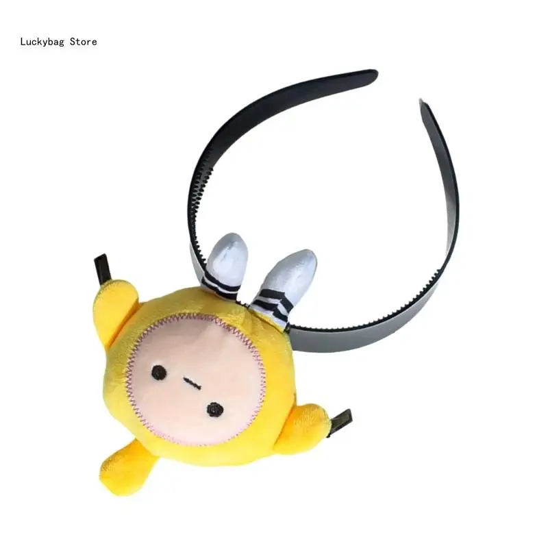 Забавная повязка для волос с мультяшным яйцом челкой обруч сценического макияжа