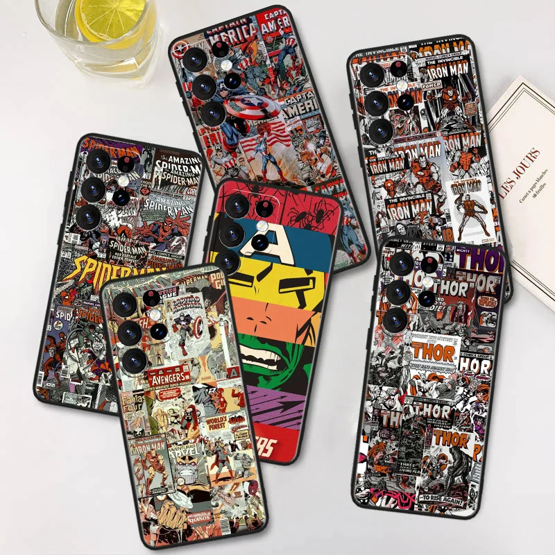 

Marvel Avengers For Samsung A91 A81 A73 A72 A71 A54 A53 A52S A51 A42 A41 A34 A33 A21 A31 A23 lite Black Cover