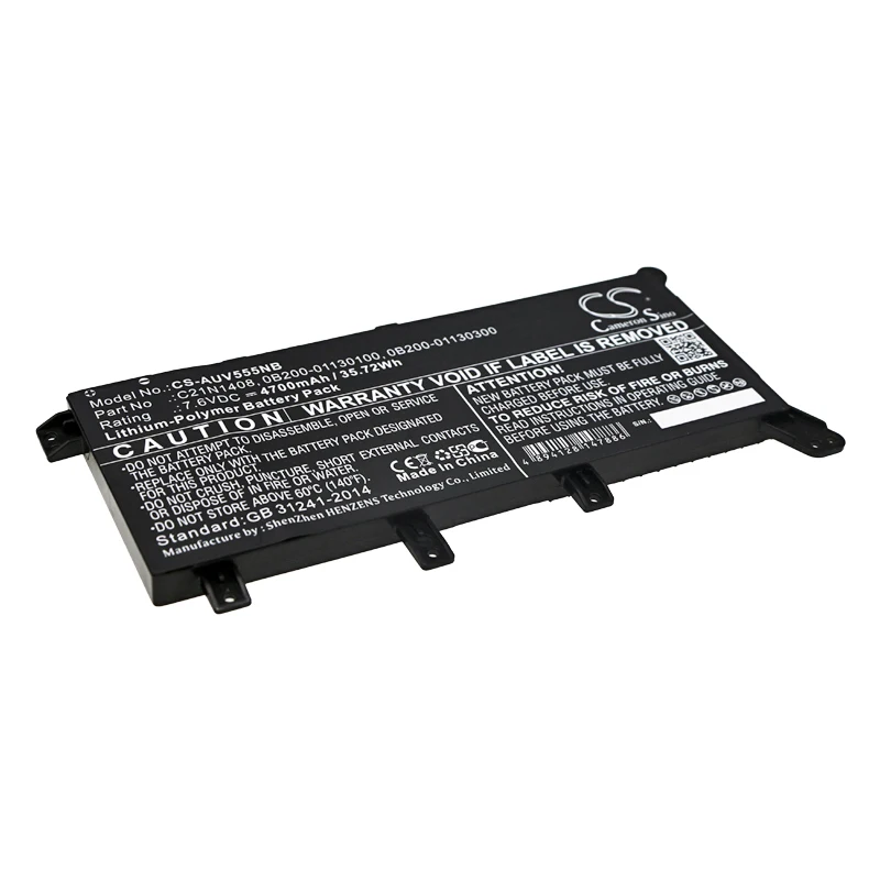 

CS 4700mAh/35.72Wh battery for Asus A555LJ,A555LJ-DM941T,A555LJ-XO912T,XO916T,XX031H,XX1268T,A555QG,A555QG9600,