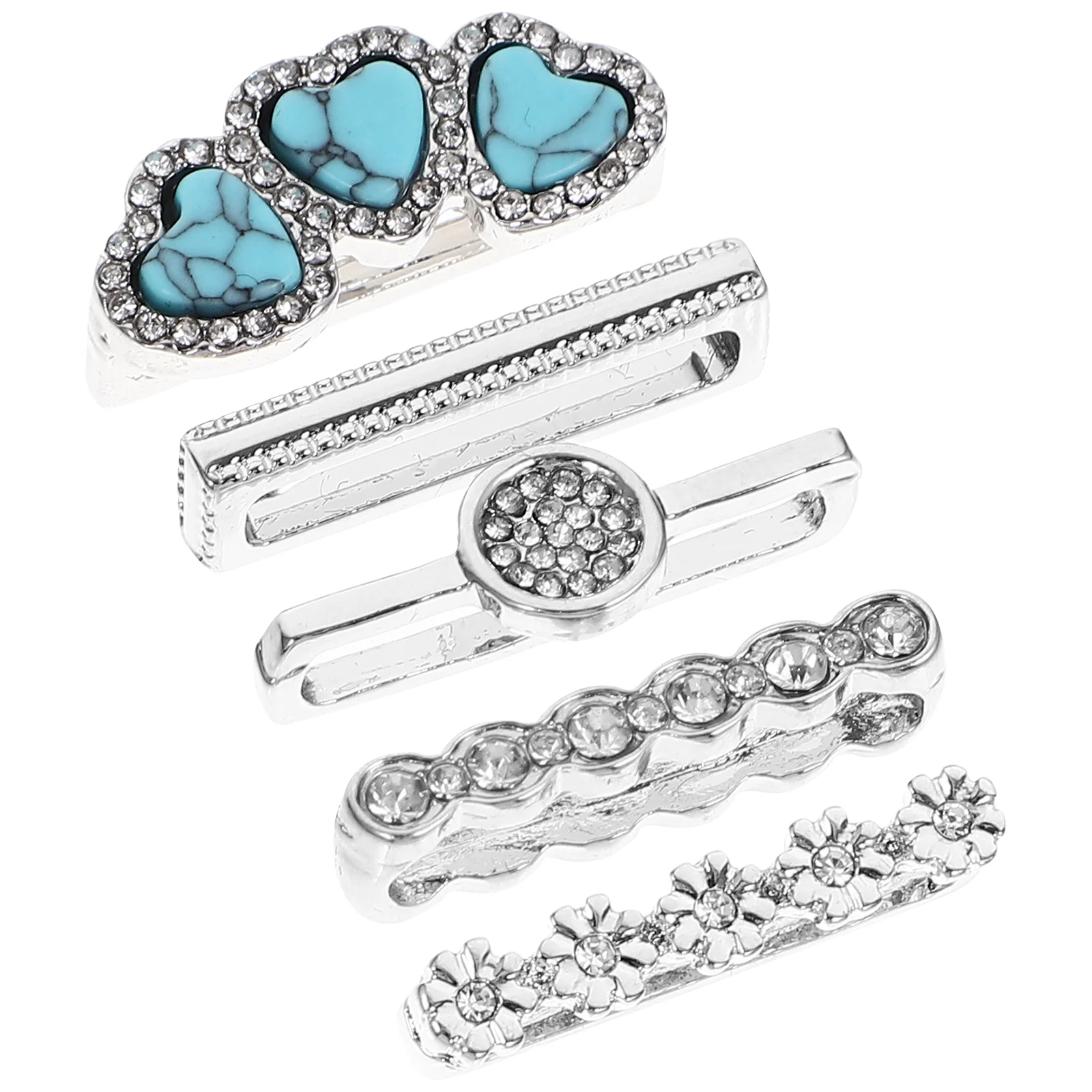 

5 Pcs Watch Straps Charms Smartwatch Ring Tiny Mini Watchband Metal Decoration