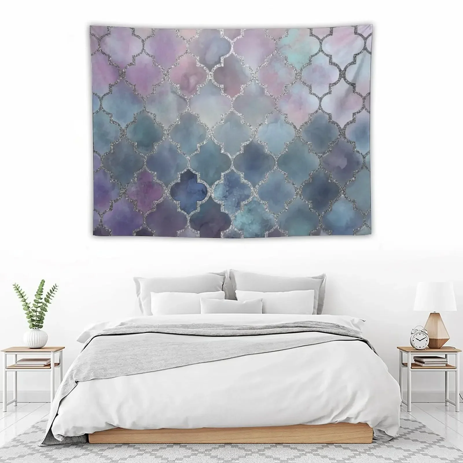 Осенний искусственный узор-Серебряный гобелен украшения для комнаты