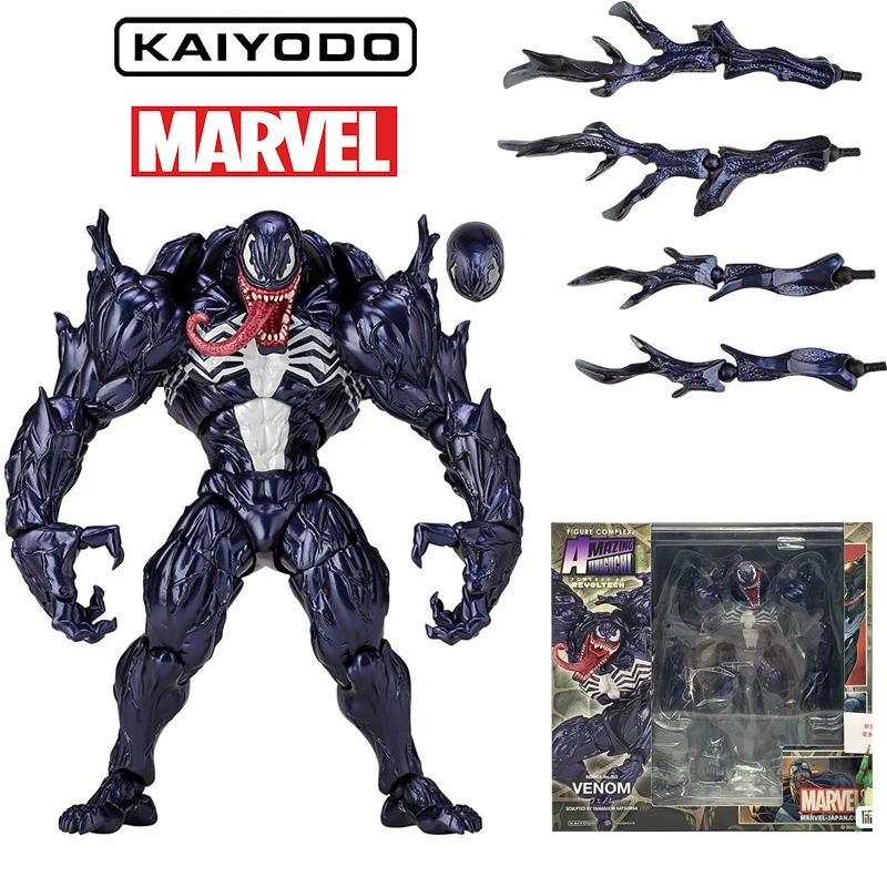 

Kaiyodo Amzing Yamaguchi Marvel Series 003 Venom 6 Inches 16Cm Original Action Figure Model Kid Toy Birthday Gift Collection
