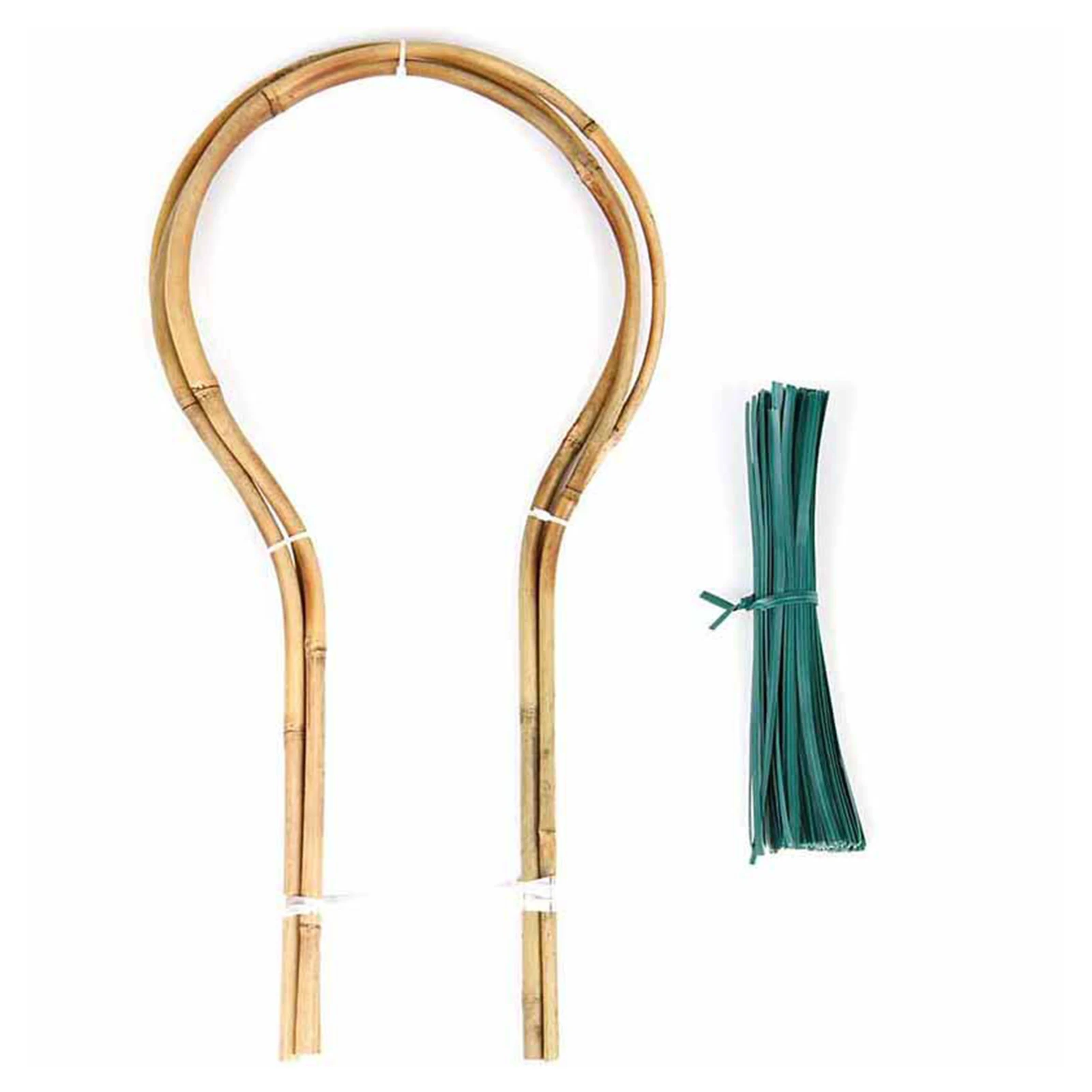 

U-Shaped Natural Bamboo Hoops Wide Range of Use for Climbing Plants for Vine Branches Support