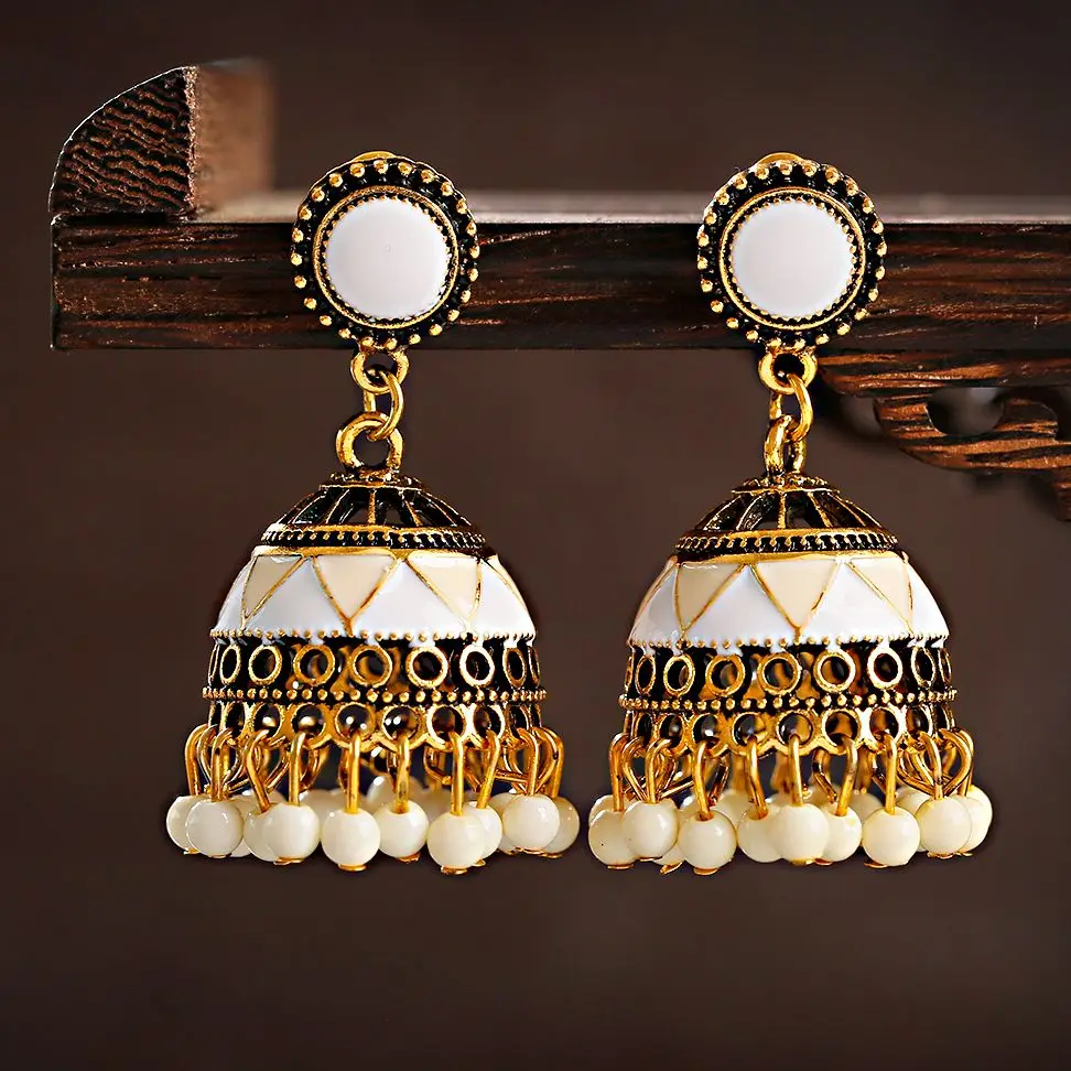 Этнические цыганские серьги-подвески золотого цвета в винтажном богемном стиле
