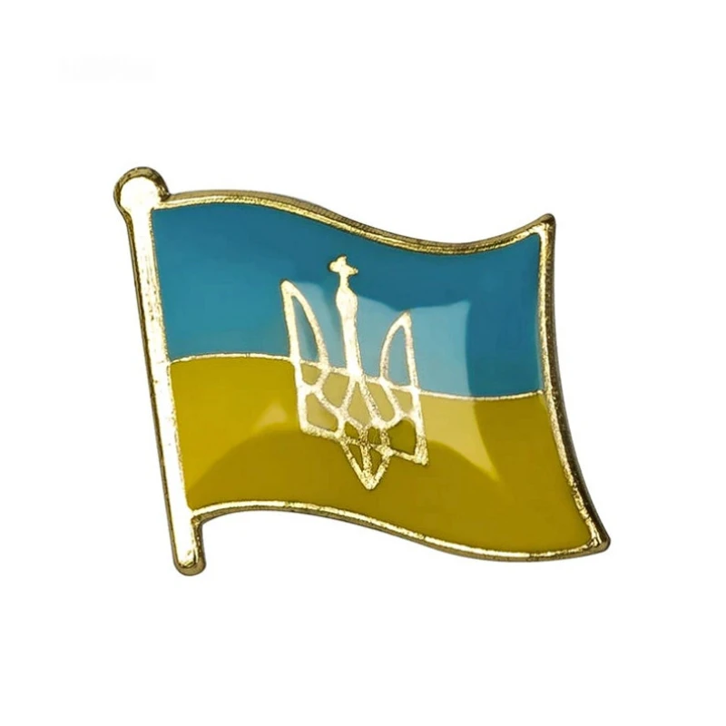 

Украинский Флаг значок на лацкан национальная брошь заколка/эмаль