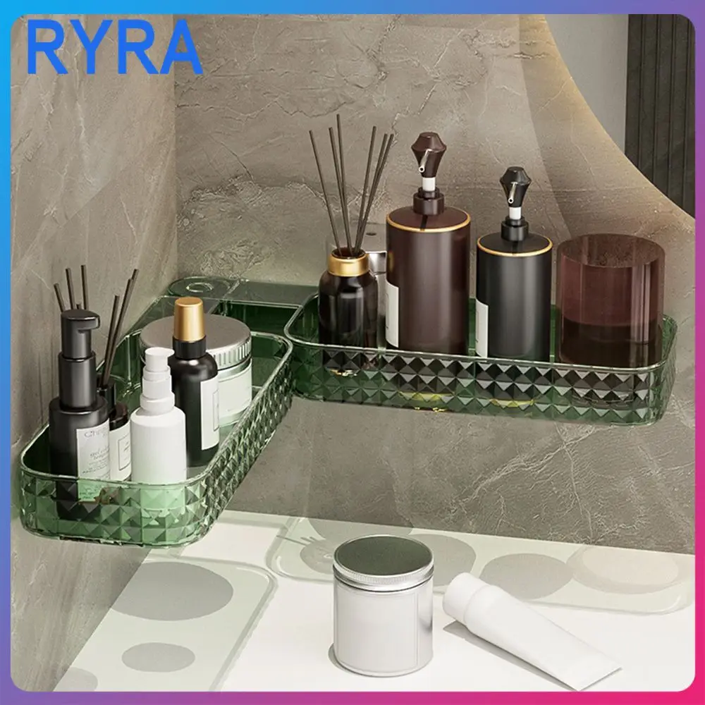 

Стеллаж для хранения прозрачный розовый водонепроницаемый настенный простой и прочный лучший выбор для украшения модный и универсальный