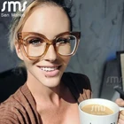 Квадратные оптические очки для женщин и мужчин, прозрачный Анти-синий светильник, блокирующая оправа для очков, прозрачная оправа для очков унисекс