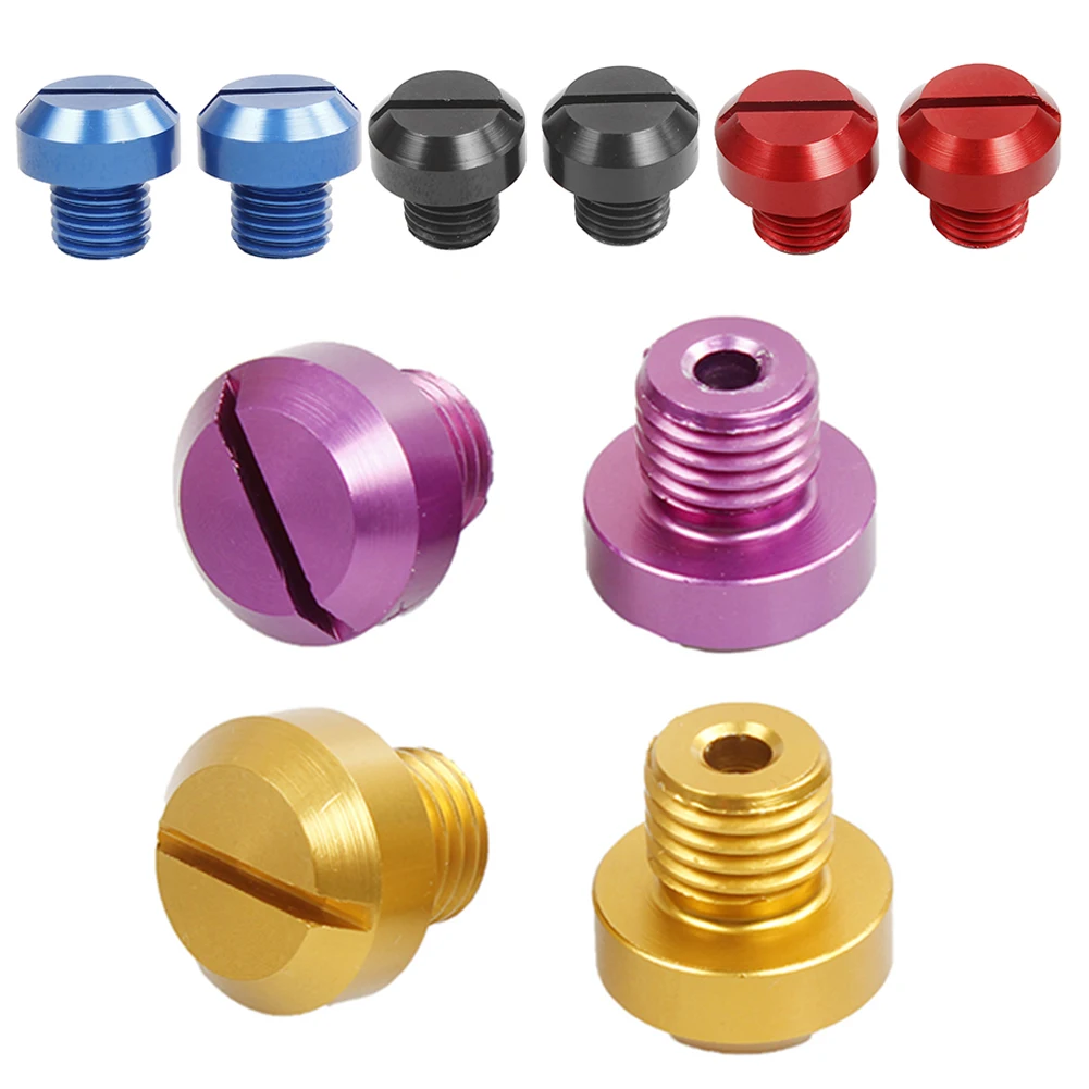 

2xUniversal Motorcycle M10x1.25 Rearview Mirror Threaded Hole Plug Screw Cap Black/Purple/Red/Yellow/Blue For Honda For Kawasaki