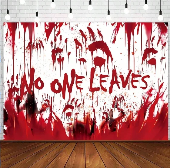 1 5*1 м винил Хэллоуин счастливый никто не может оставить Фотофон ткань