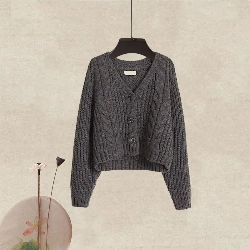 Женский Повседневный трикотажный кардиган-майка черное трикотажное