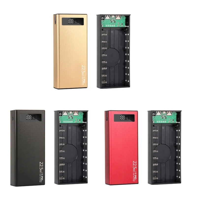 

Двойной USB выход плоская головка зарядное устройство для аккумулятора DIY чехол для портативного зарядного устройства большой емкости