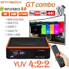 GTMEDIA GT Combo TV Box Android 9.0 + DVB-S2X  T2  C  ATSC-C (J.83B)  ISDBT Staellite Receiver NEW Android Smart TV BOX Кабельный декодер Спутниковый приемник Тюнер CA-карта M3u H.265 10-битная телеприставка