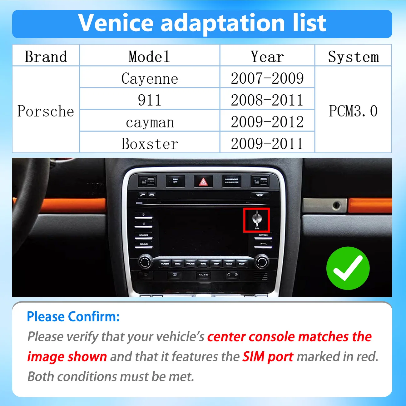 Фото Беспроводной CarPlay для Porsche Boxster Cayman Cayenne 911 PCM3.0 2008-2015 с Android Auto Mirror Link CMS YT NF №2