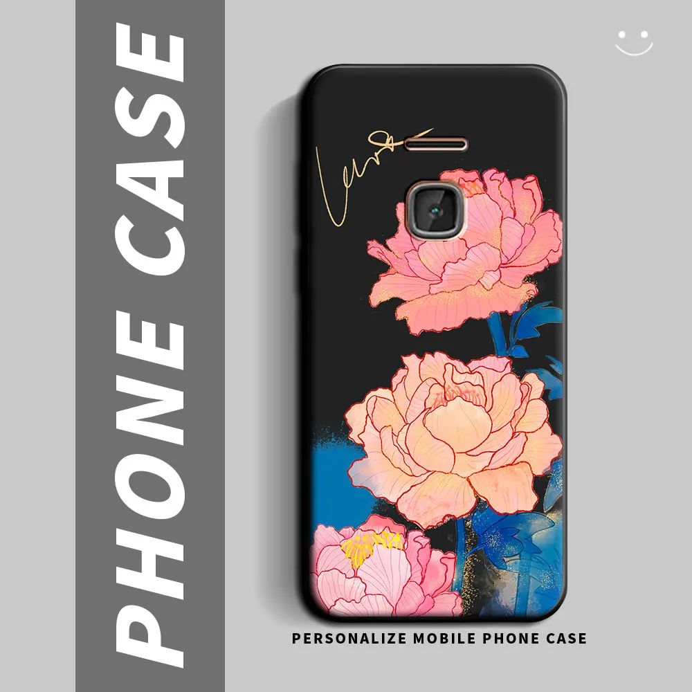 Чехол для Nokia 225 215 4G Мягкий Силиконовый ТПУ Новый Цветочный Бабочка Модный чехол