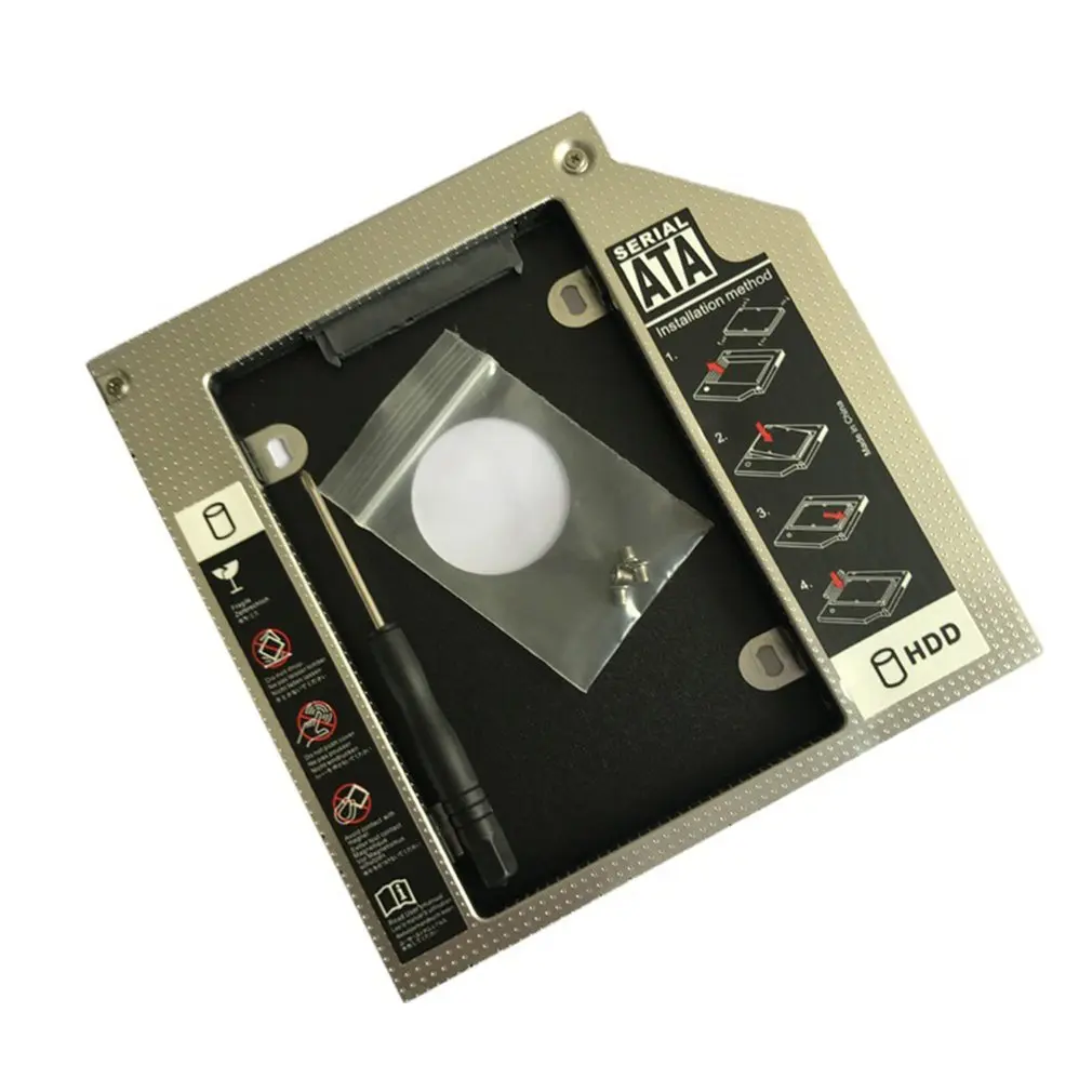 

Hard Drive Bracket Thickened All-aluminum Notebook Optical Drive Bit Hard Drive Bracket SSD Solid State Drive Bracket